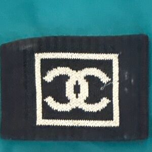 CHANEL Teal and Black Logo Patch